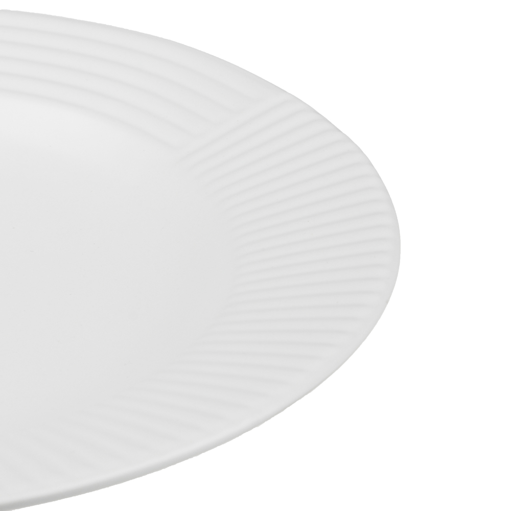 MILLIMI Монблан тарелка закусочная 20,8x2,5см, керамика, белый, арт.№ 824-215