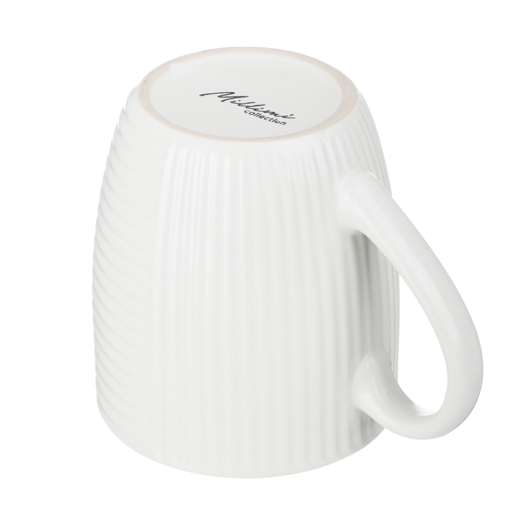 MILLIMI Монблан кружка 400мл, керамика, белый, арт.№ 824-218