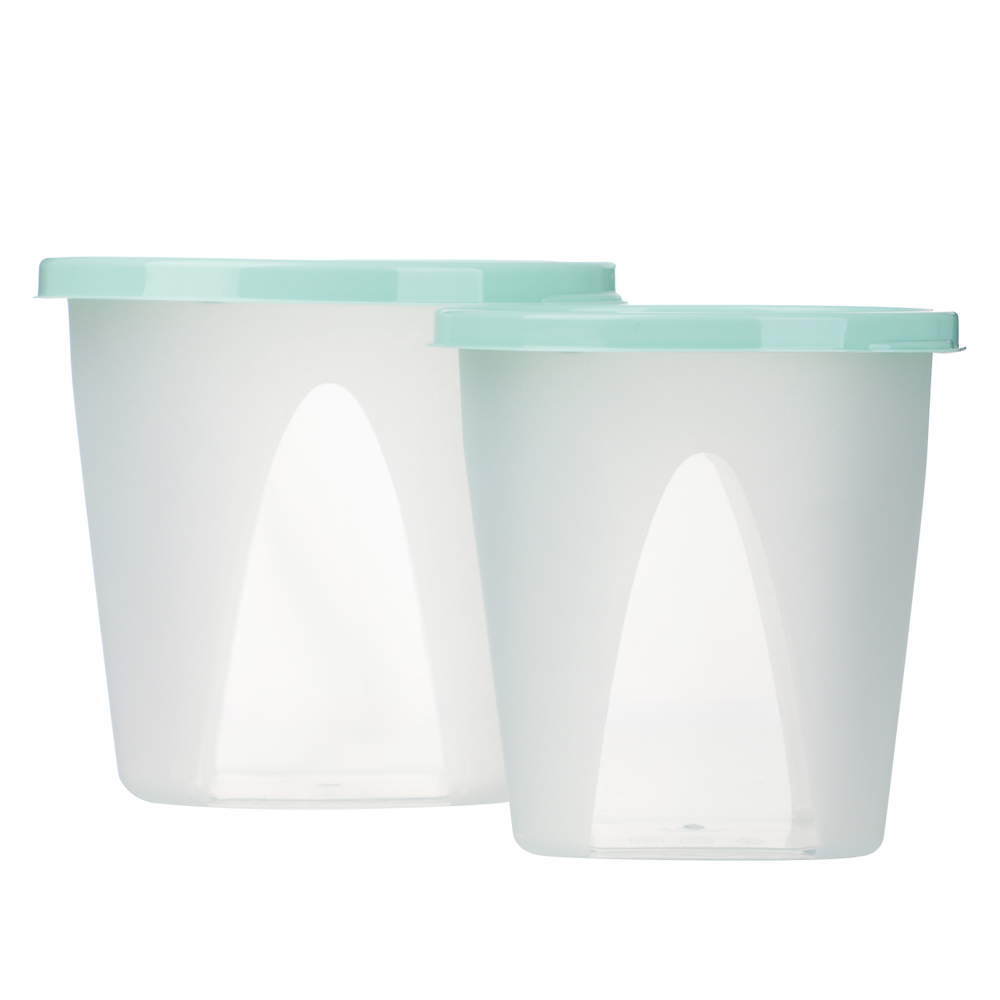 Черри Набор контейнеров круглых 0,6л+1,0л, пластик, 2 цвета, арт.№ 861-607