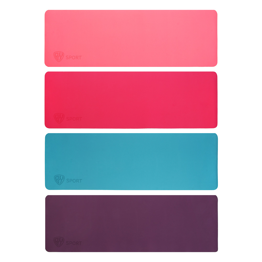 Коврик для йоги и фитнеса, тм BY SPORT, 183х61х0,6см, TPE, арт.№ 191-067