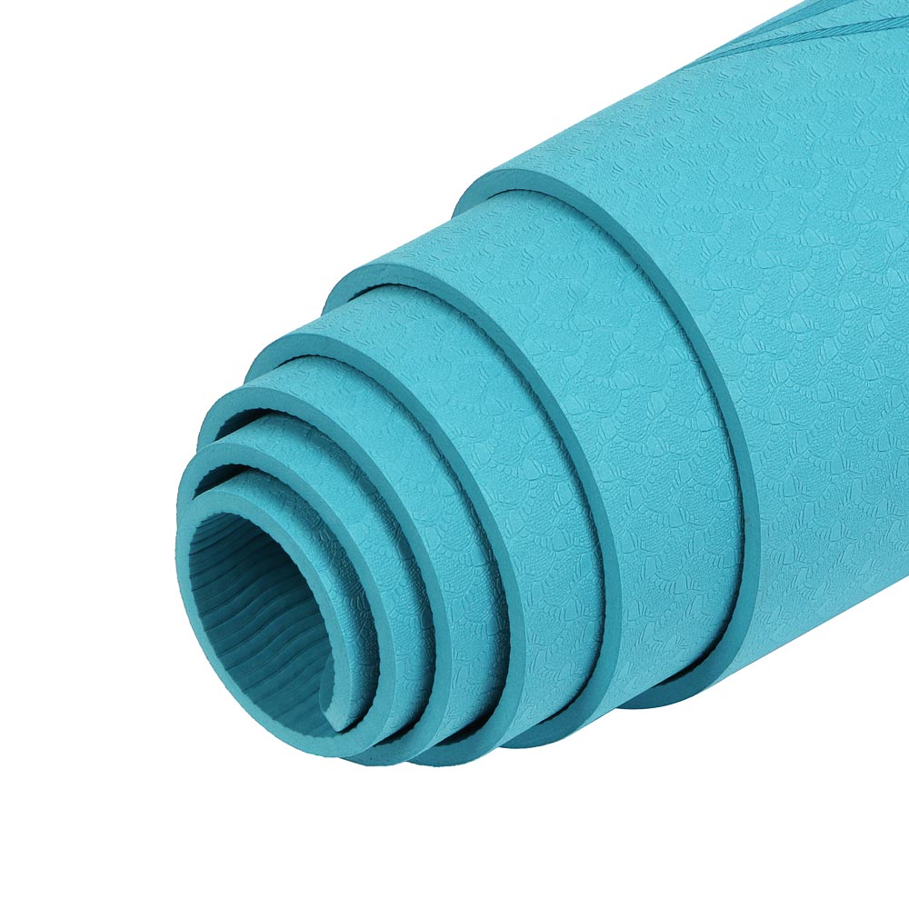 Коврик для йоги и фитнеса, тм BY SPORT, 183х61х0,6см, TPE, арт.№ 191-067