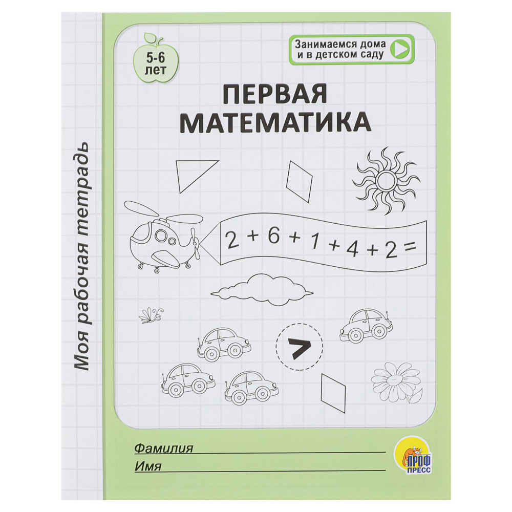 Книга "Моя рабочая тетрадь", 20,5х17 см, 32 стр., 6 дизайнов, арт.№ 876-109