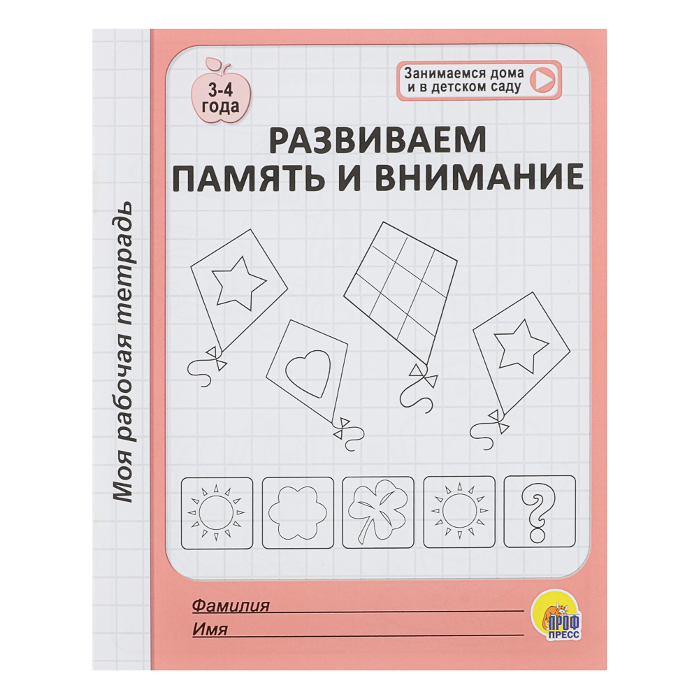 Книга "Моя рабочая тетрадь", 20,5х17 см, 32 стр., 6 дизайнов, арт.№ 876-109
