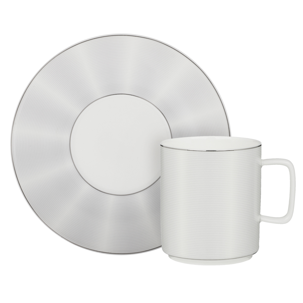 MILLIMI Сильвер Набор чайный 4 пр., 220мл, 15см, фарфор, арт.№ 802-473