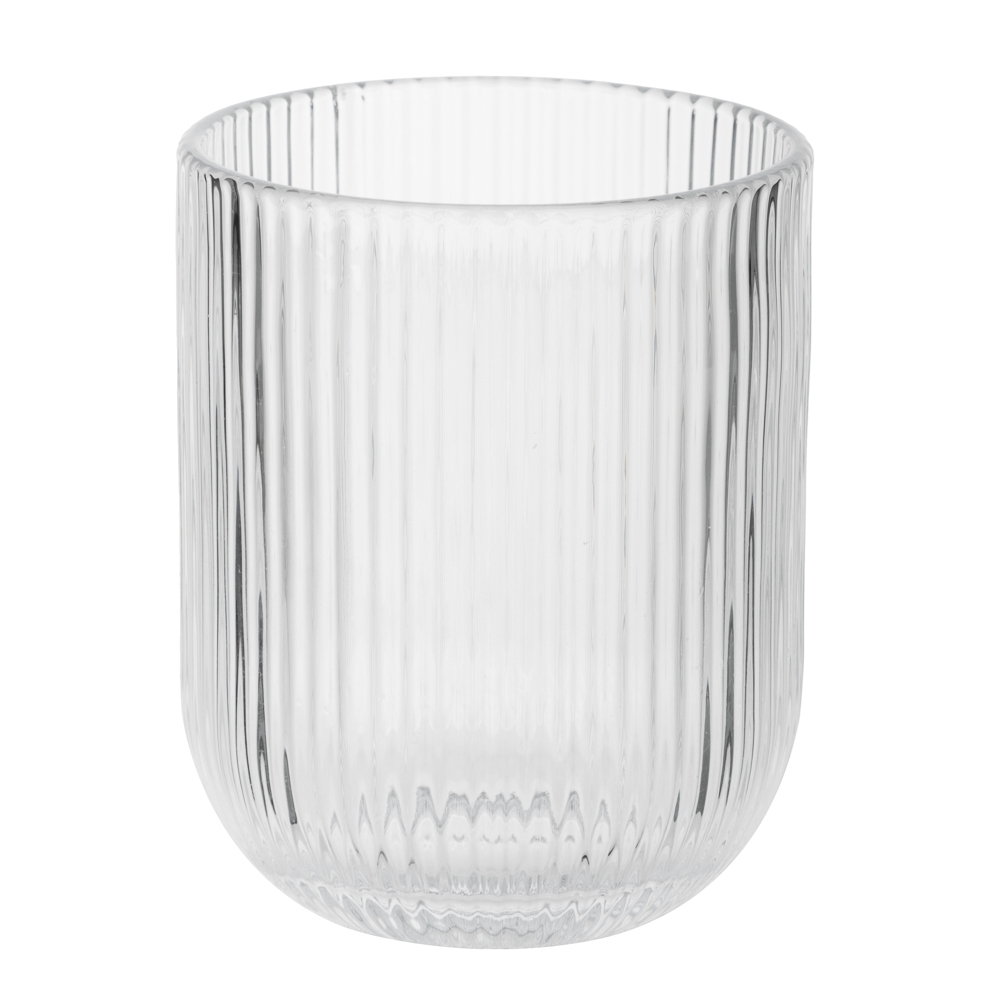 MILLIMI Стакан Грея, 250мл, стекло, прозрачный, рифленый, арт.№ 878-624