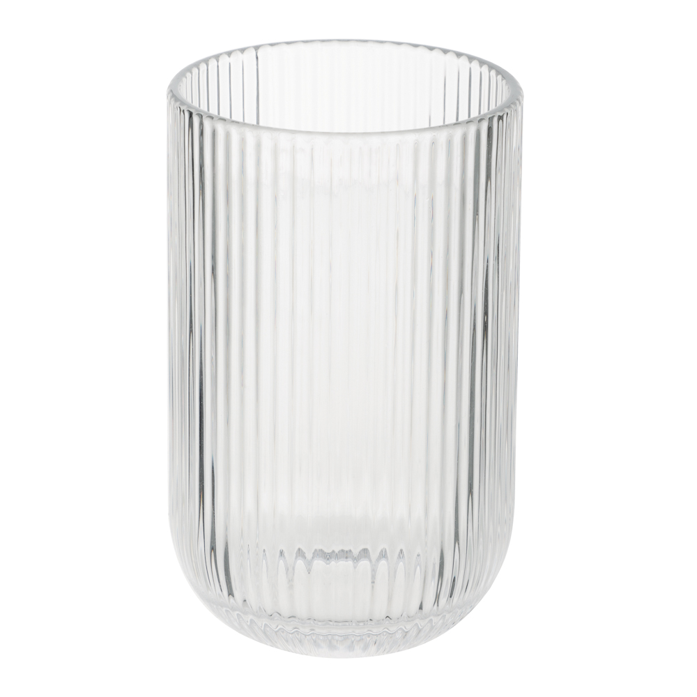 MILLIMI Стакан Грея, 400мл, стекло, прозрачный, рифленый, арт.№ 878-626