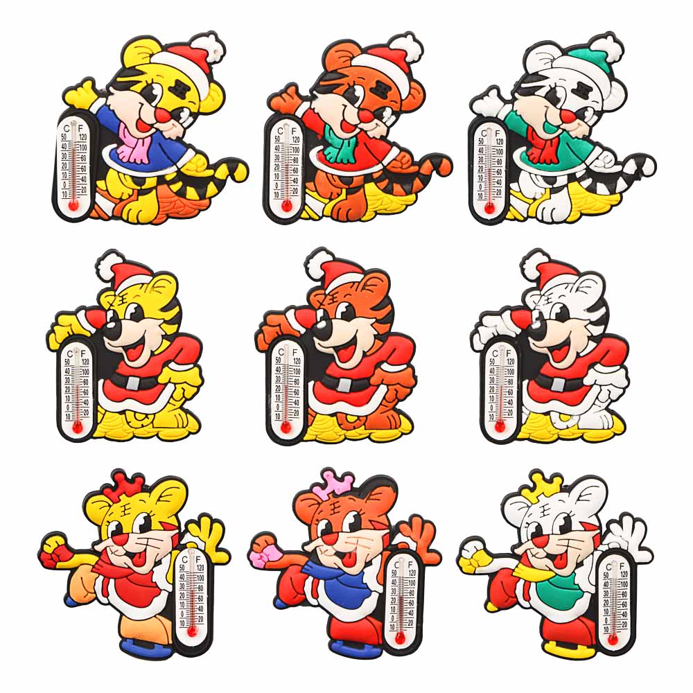 СНОУ БУМ Магнит с термометром Символ Года 2022, ПВХ, 5,5х4см, 6 цветов, арт.№ 359-804