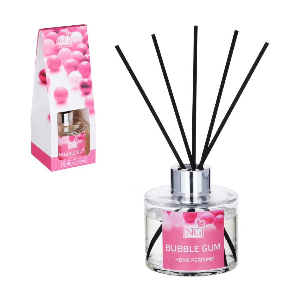 NEW GALAXY Ароматизатор диффузор, 100 мл., 6 ароматов (бабл гам,лаванда,океан,ваниль,корица,лайм), арт.№ 778-071