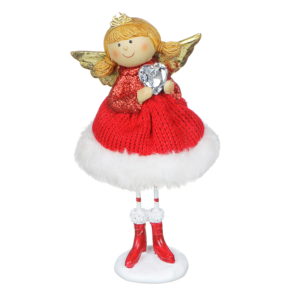 СНОУ БУМ Сувенир "Мечтательная фея", полистоун, полиэстер, 17см, 2 дизайна, арт.№ 396-626