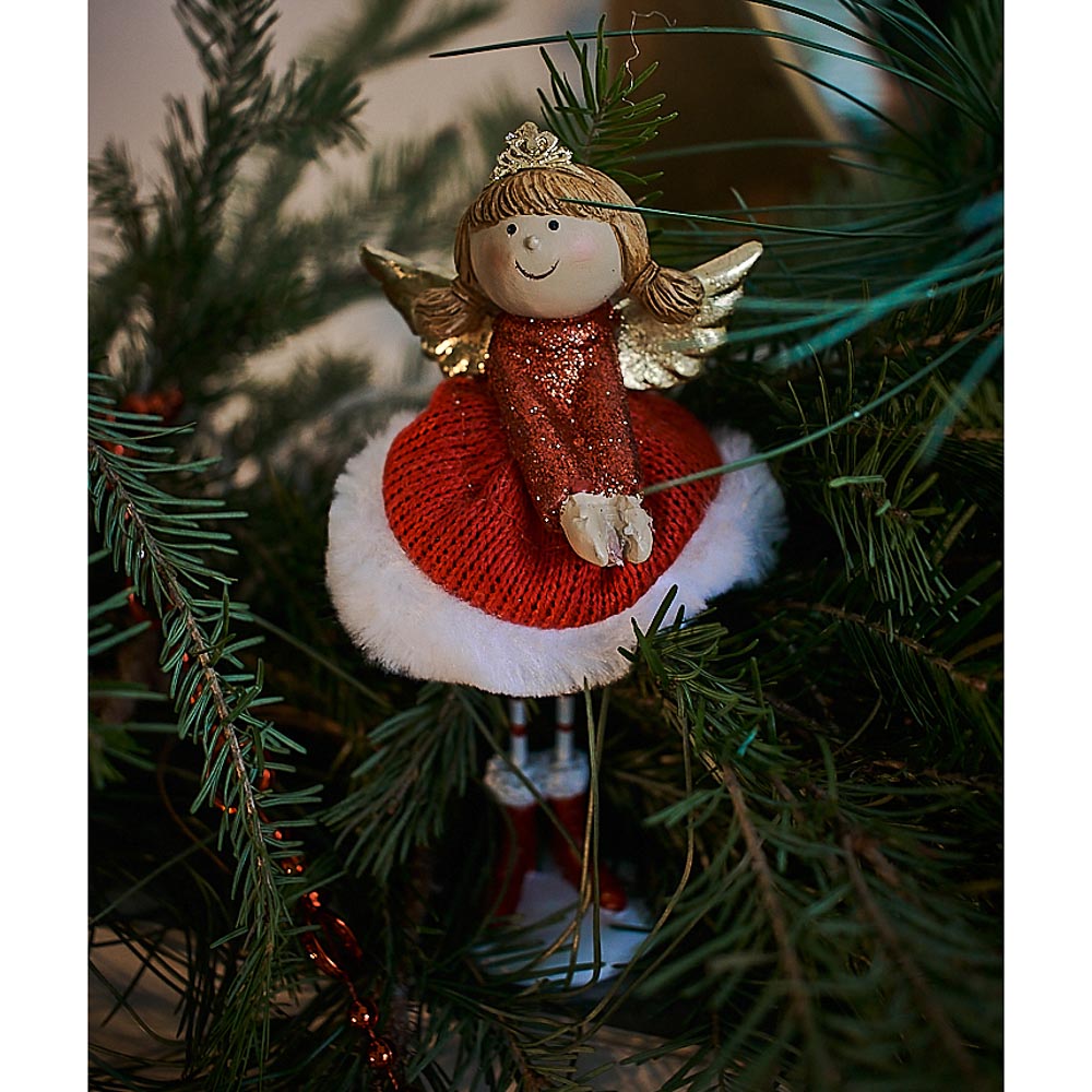 СНОУ БУМ Сувенир "Мечтательная фея", полистоун, полиэстер, 17см, 2 дизайна, арт.№ 396-626