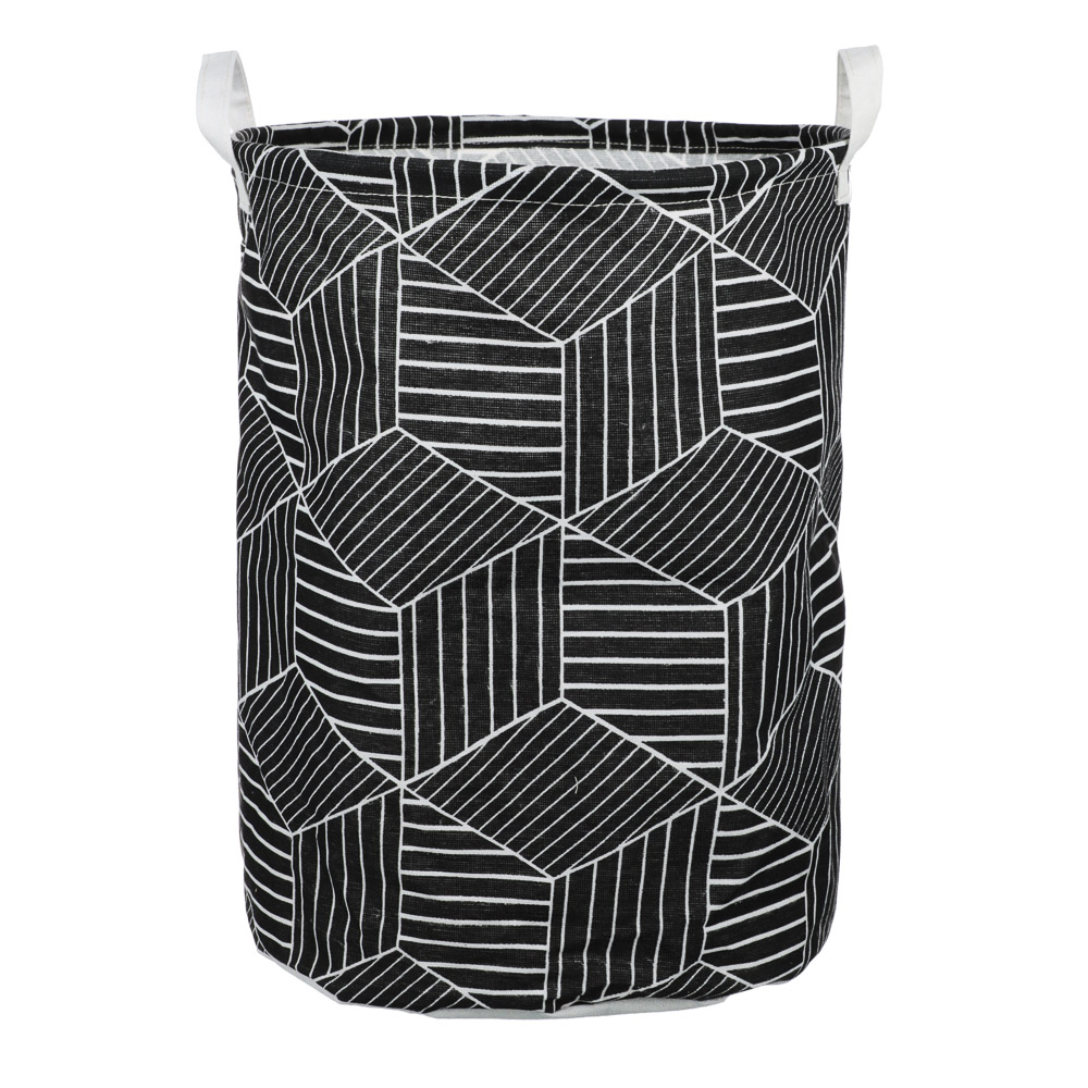 Корзина для белья с ручками тм VETTA Барселона, текстиль, 35х45см, 4 дизайна, арт.№ 457-442