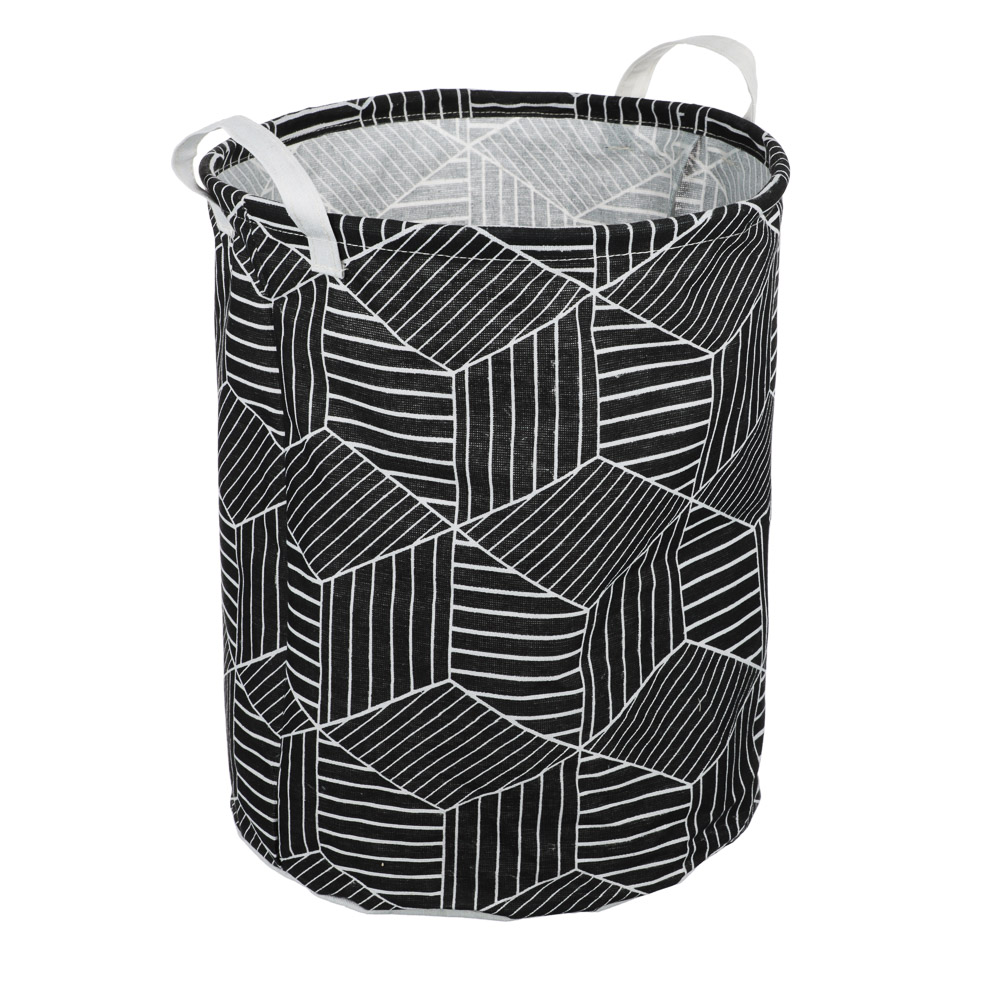 Корзина для белья с ручками тм VETTA Барселона, текстиль, 35х45см, 4 дизайна, арт.№ 457-442
