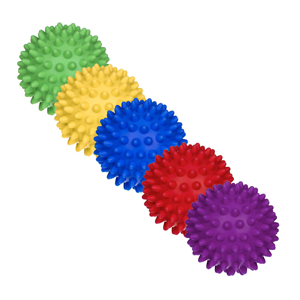 SILAPRO Массажёр "Ёжик" 7 см, ПВХ, 41 г, 5 цветов, арт.№ 192-059