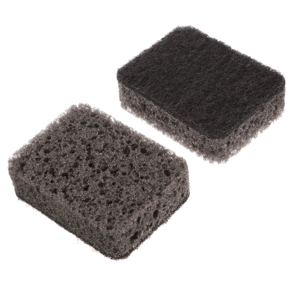 VETTA Набор губок для мытья посуды, 5 шт, 95x70x30мм, коралл черный со скругленными углами, арт.№ 441-292