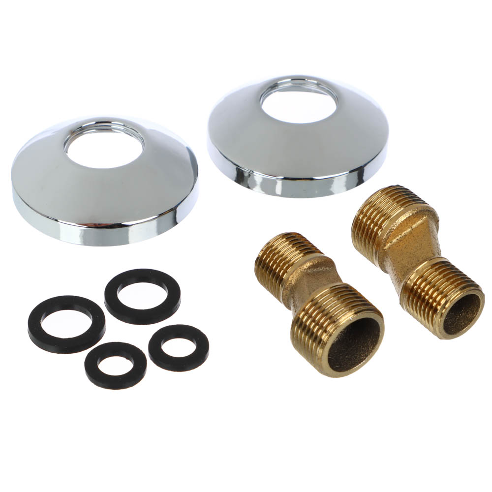 RAIN Смеситель для ванны Венера, круглый излив 35см, керам. кран-буксы 1/2, душ. набор, латунь, хром, арт.№ 561-279