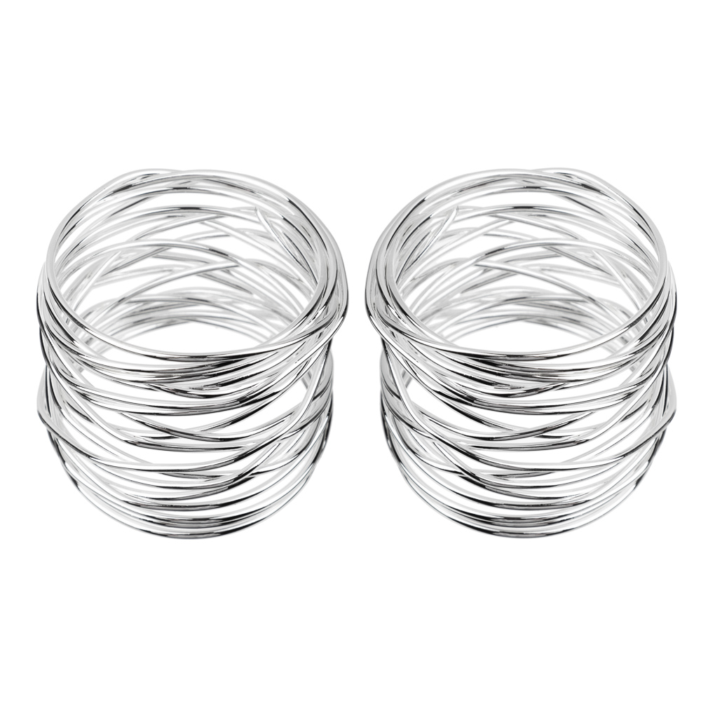 PROVANCE Ноэль Кольцо для салфеток 2шт, 100% металл, серебро, арт.№ 492-182