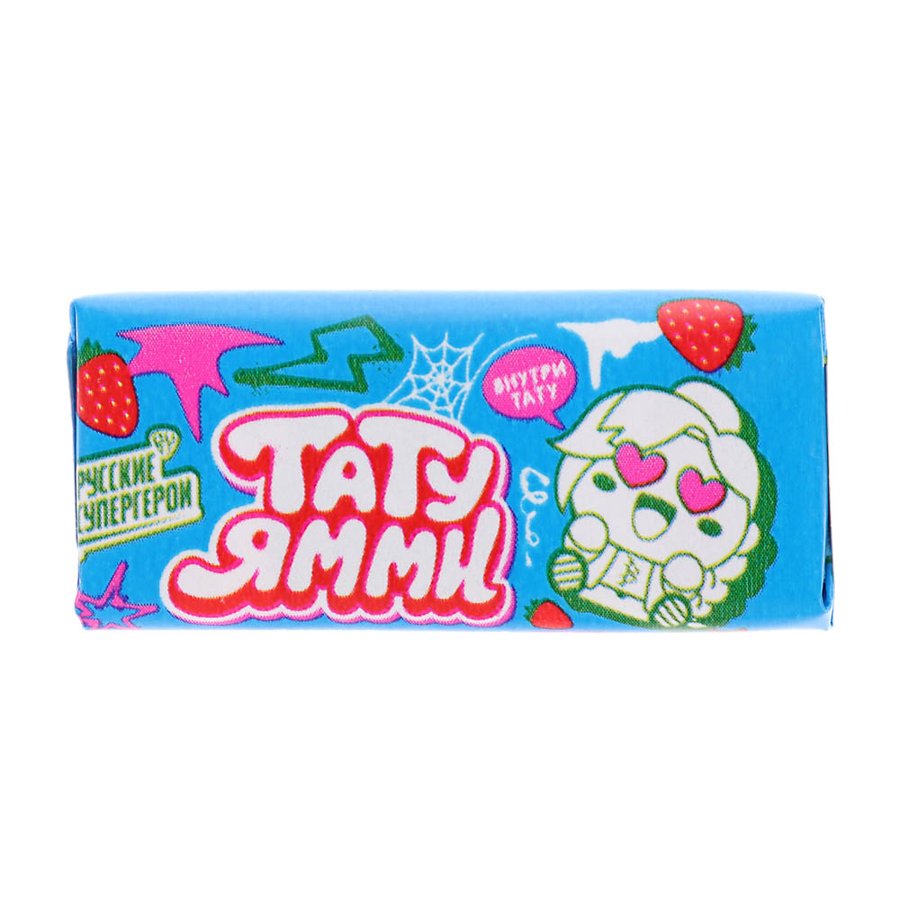 BY Русские Супергерои Жевательная резинка с тату со вкусом клубникой/арбуз/кола/ананас/банан 2,3 гр., арт.№ 347-530