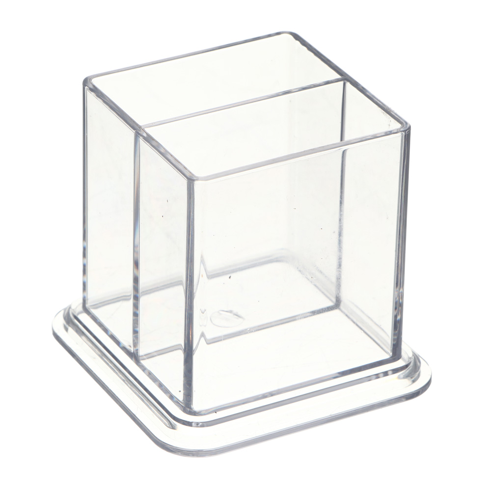 ЮНИLOOK Органайзер для мелочей с декоративной крышкой, 6,5х8,8см, PS, прозрачный, ВЗ24-35, арт.№ 357-319