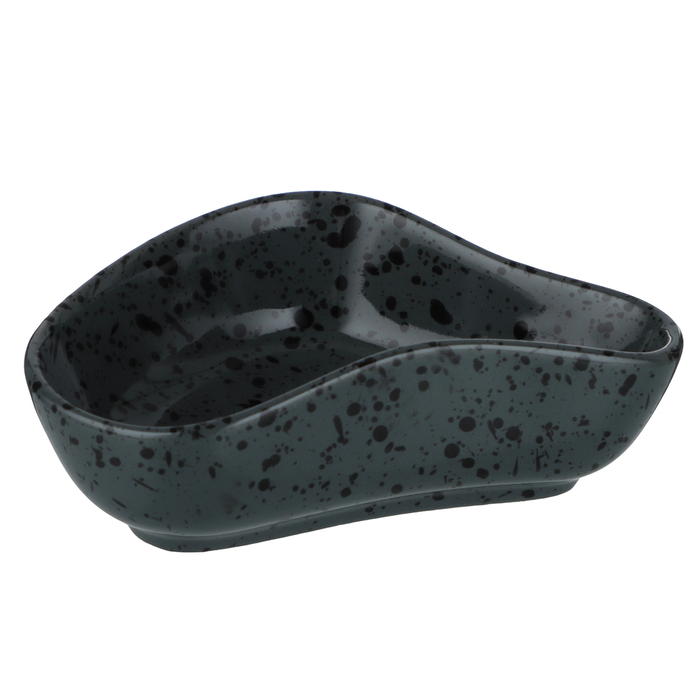 MILLIMI Оникс Розетка для соуса/варенья, 10х6,5х3,5см, фарфор, арт.№ 816-058