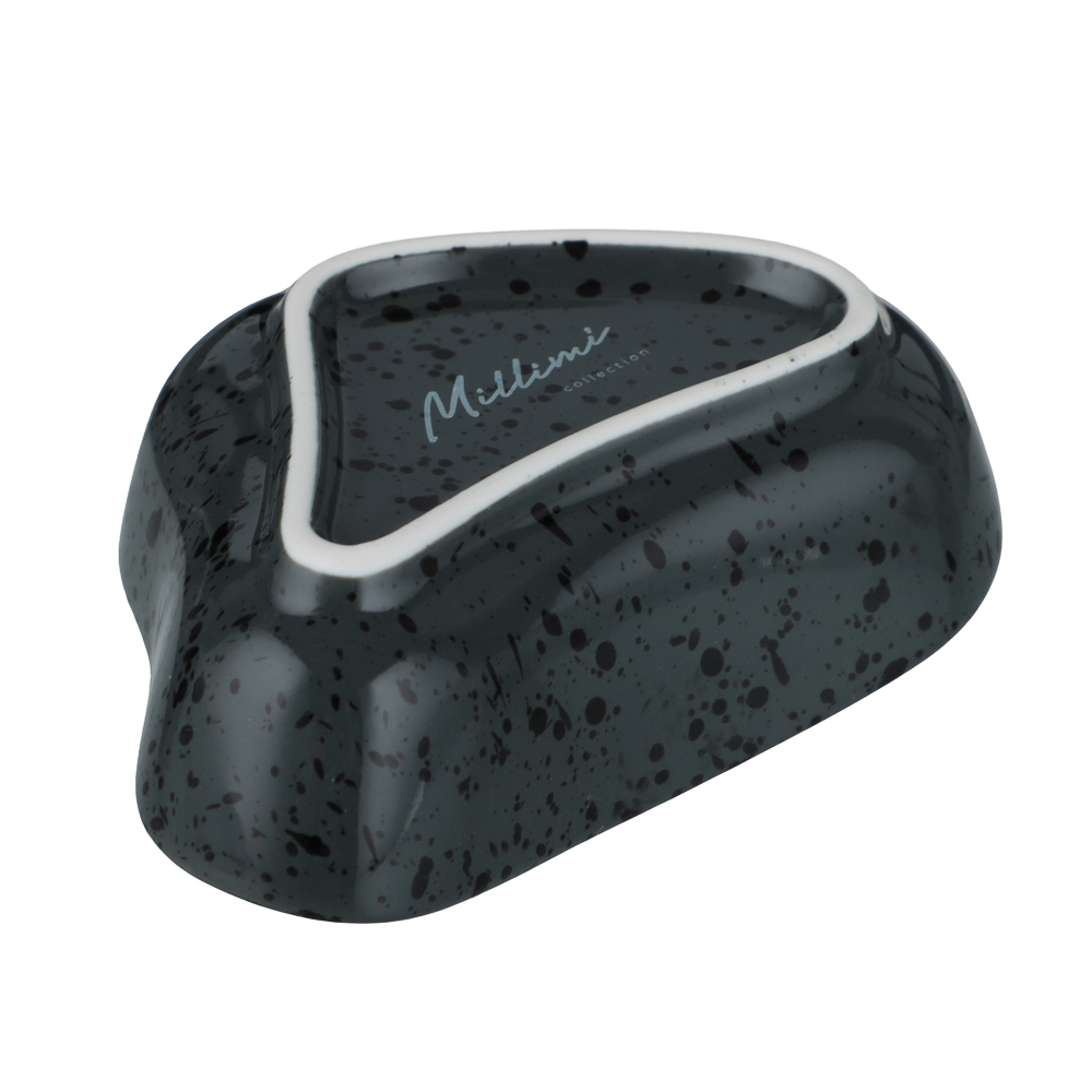 MILLIMI Оникс Розетка для соуса/варенья, 10х6,5х3,5см, фарфор, арт.№ 816-058