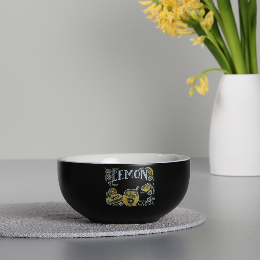 MILLIMI Лимонный курд Салатник, 550мл, 14х6,5см, керамика, арт.№ 824-642