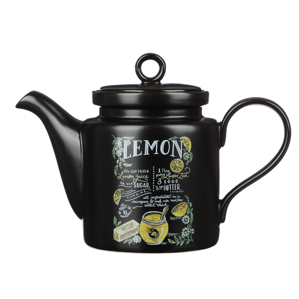 MILLIMI Лимонный курд Чайник заварочный, 920мл, 23х11х15,5см, керамика, арт.№ 824-644