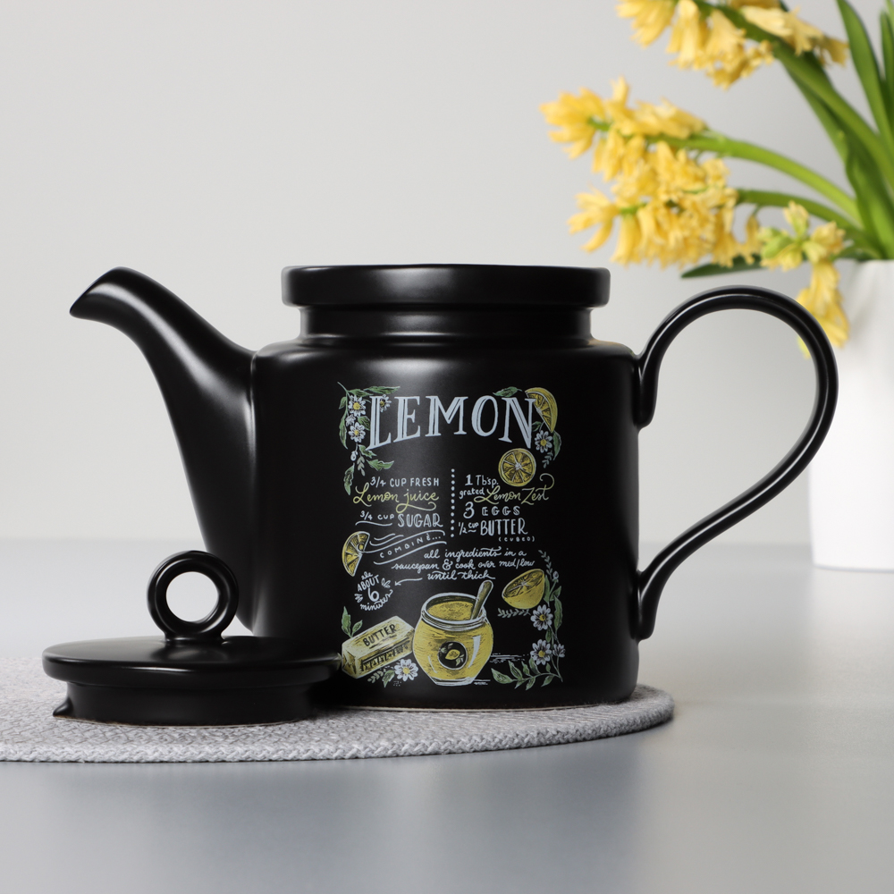 MILLIMI Лимонный курд Чайник заварочный, 920мл, 23х11х15,5см, керамика, арт.№ 824-644