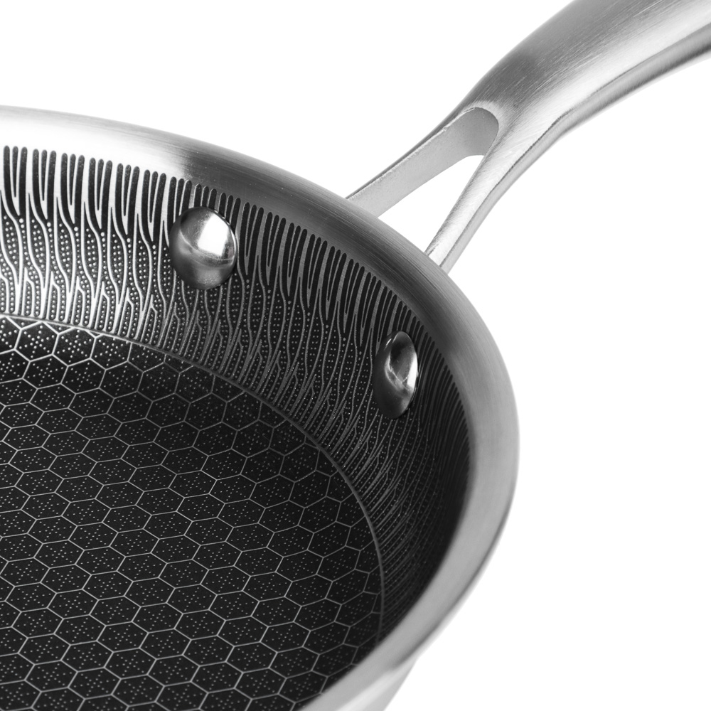 SATOSHI Савона Сковорода Triply 3-х слойная 20х4,0см, нерж.сталь 18/10, антиприг.покр. "соты", инд, арт.№ 822-150