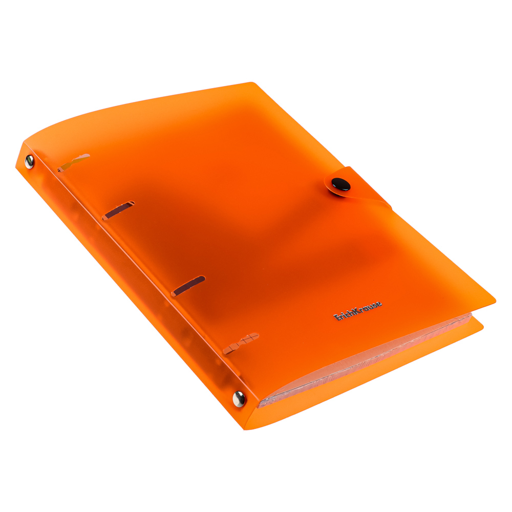 Erich Krause Тетрадь общая А5, 80 л., "Неон", клетка, на кольцах, кнопка, пласт. обложка, 43537, арт.№ 578-088