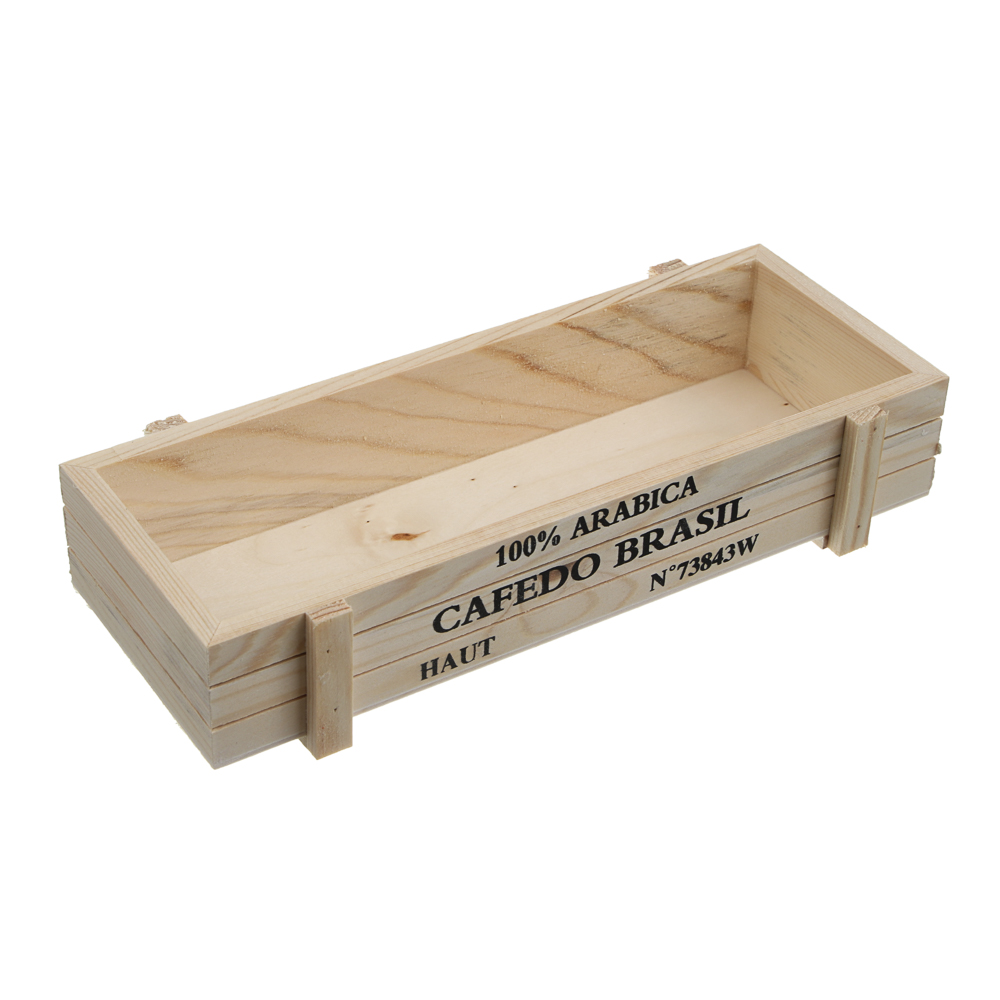 Кашпо тм INBLOOM, 22.5х8.5х4.5см, дерево, арт.№ 164-409