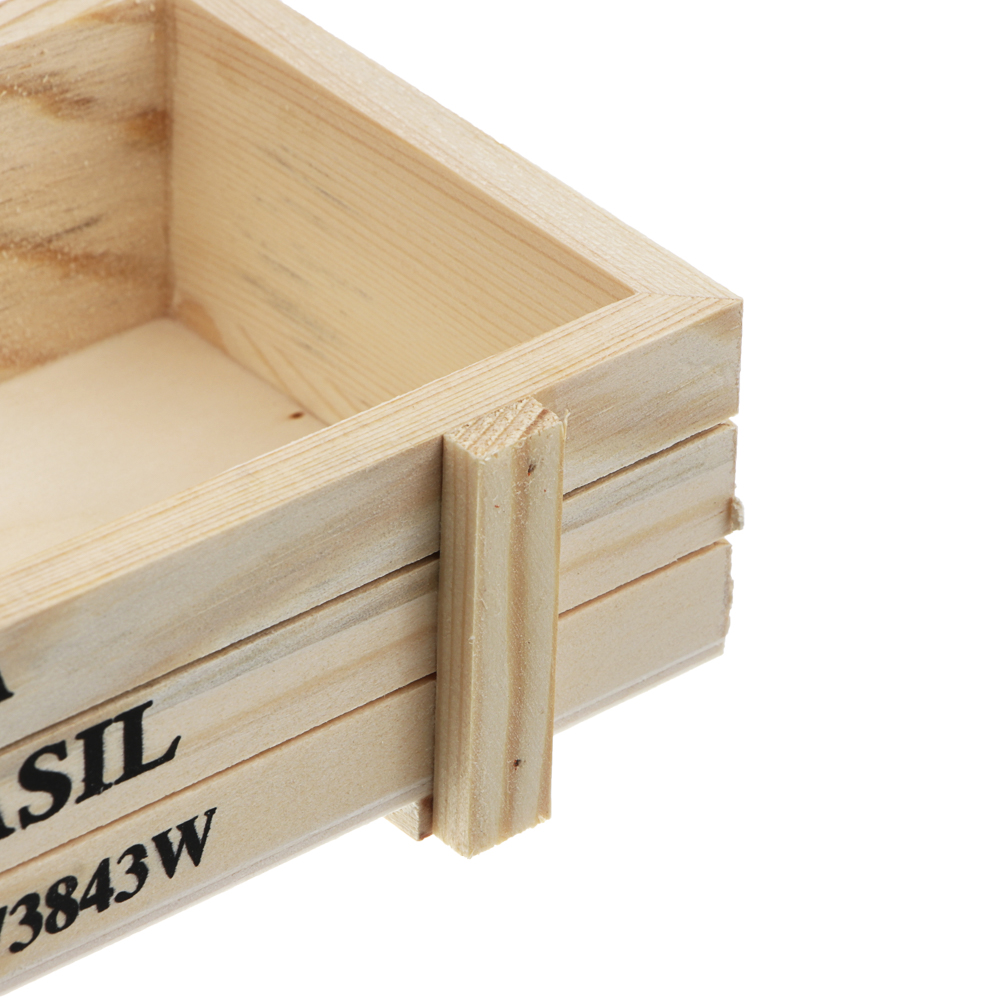 Кашпо тм INBLOOM, 22.5х8.5х4.5см, дерево, арт.№ 164-409