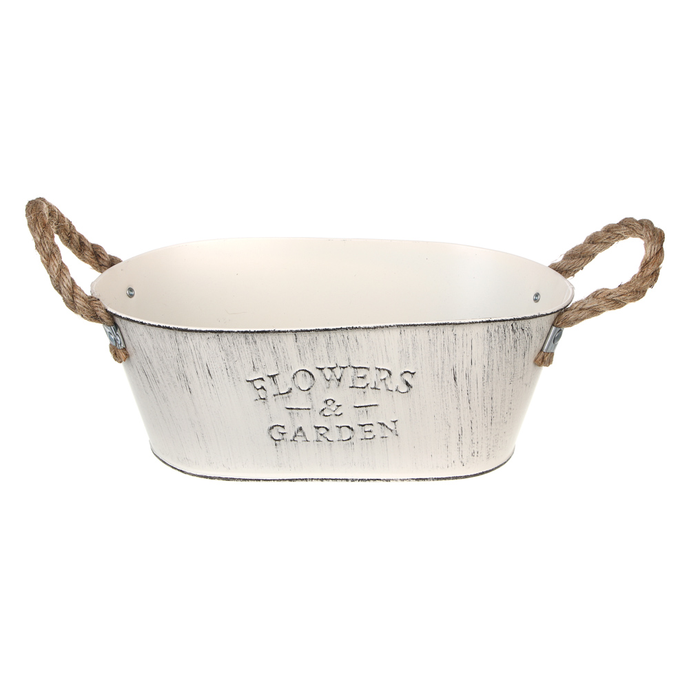 Кашпо тм INBLOOM, 26х10см, металл, арт.№ 164-410