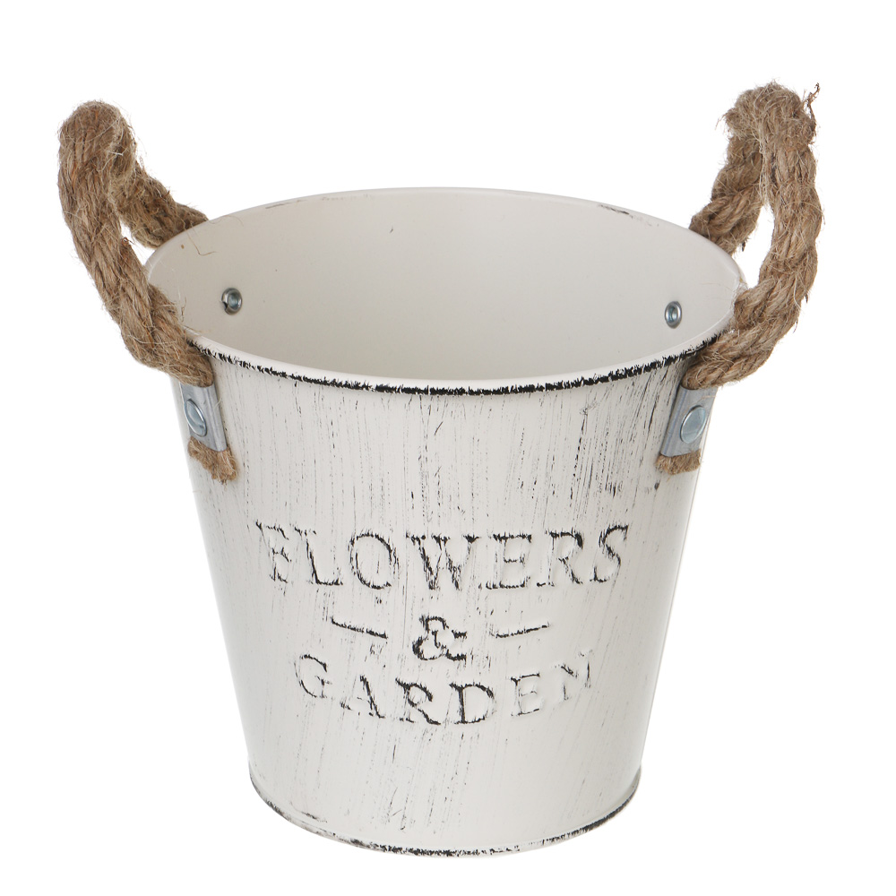 Кашпо тм INBLOOM, 13,5х12см, металл, арт.№ 164-411