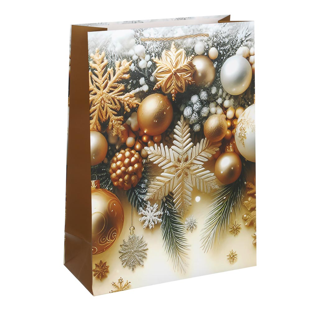 Пакет подарочный тм СНОУ БУМ 32x40x10см, бумага, 4 дизайна, арт.№ 507-431