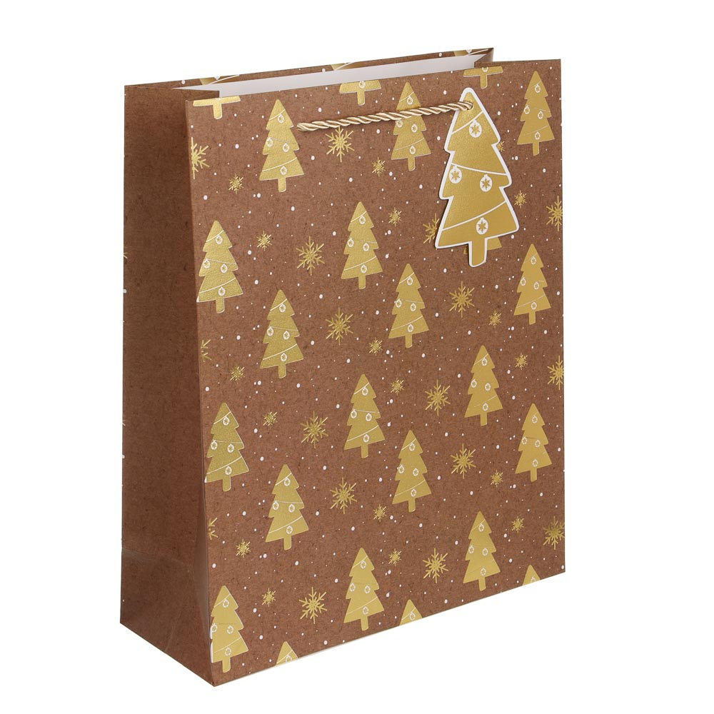 Пакет подарочный тм СНОУ БУМ 26x32x10см, бумага, 4 дизайна, арт.1, арт.№ 507-432