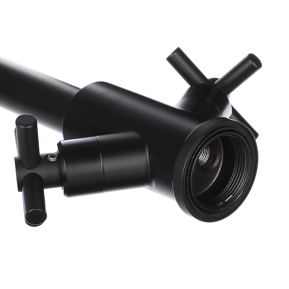 СоюзКран Смеситель для кухни, поворотный излив, кер. кран-буксы 1/2, черный, нерж.сталь, SS01-R240, арт.№ 567-006