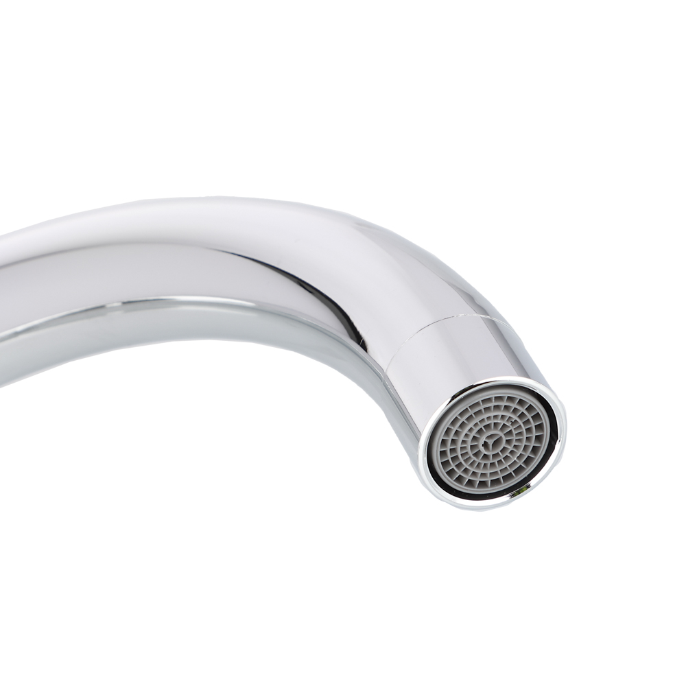 RAIN Смеситель для кухни Уран, высокий излив, керам. кран-буксы 1/2, латунь, хром, арт.№ 561-006