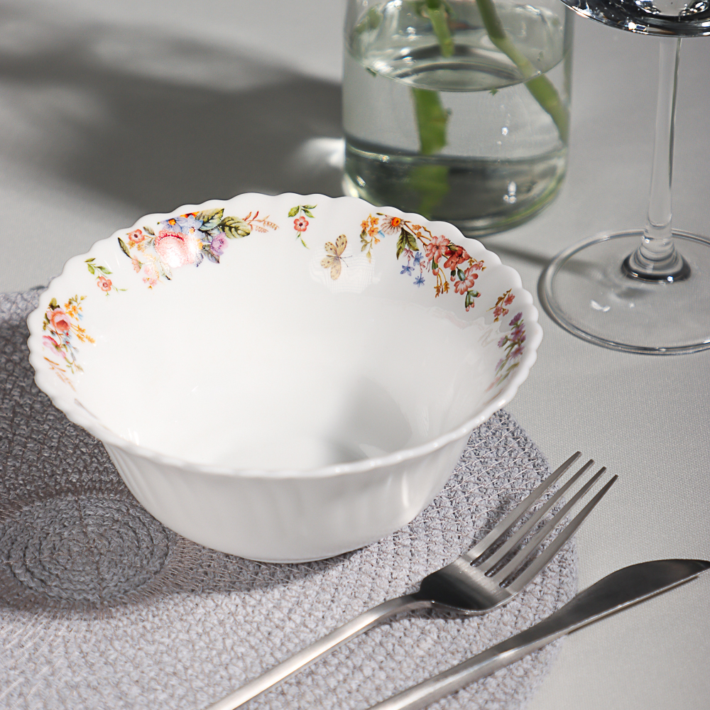 MILLIMI Дарина Салатник опаловое стекло 15см, 18136, арт.№ 818-287