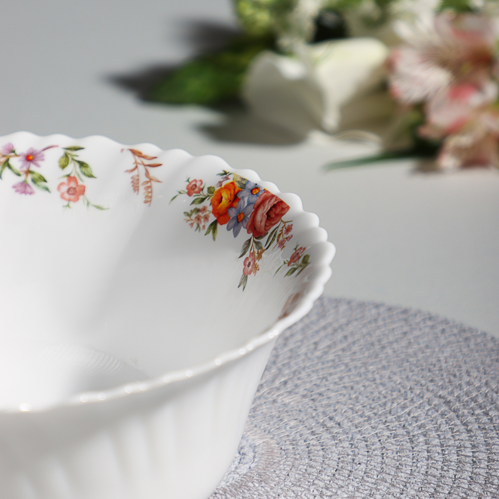 MILLIMI Дарина Салатник опаловое стекло 23см, 18136, арт.№ 818-291