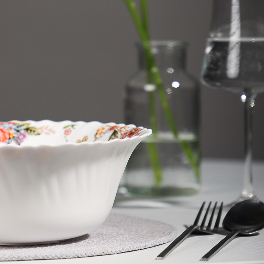 MILLIMI Дарина Салатник опаловое стекло 23см, 18136, арт.№ 818-291