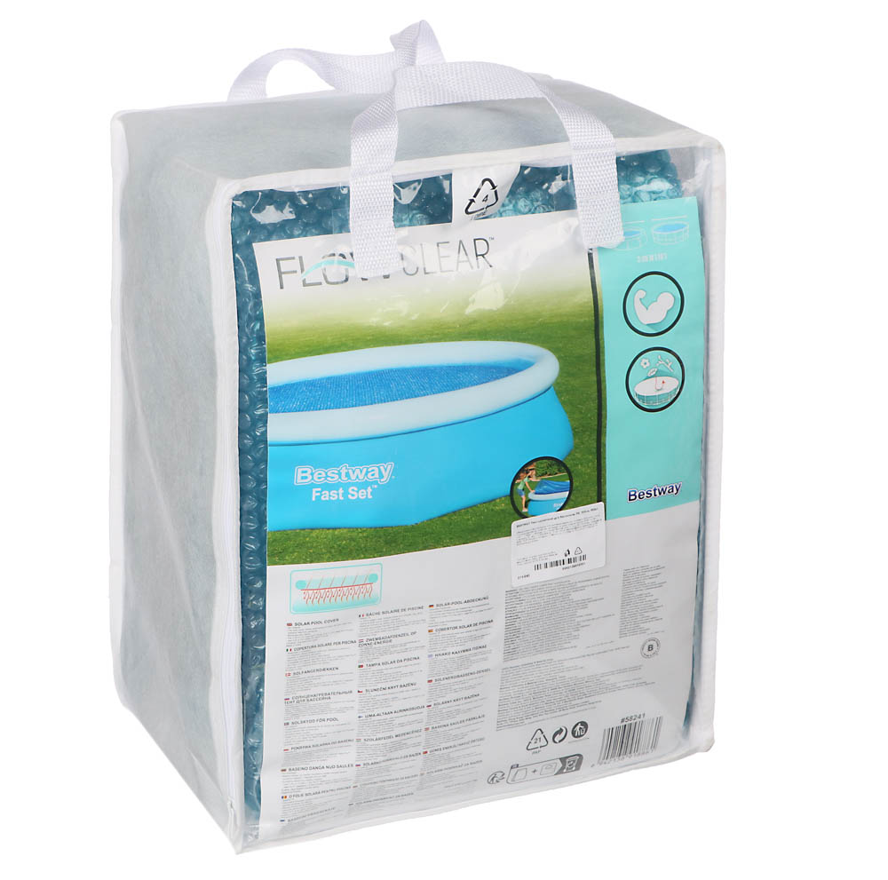 BESTWAY Круглый солнценагревательный тент для бассейна, PE, 305см, 58241, арт.№ 011-040