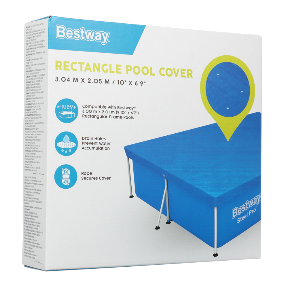BESTWAY Прямоугольное покрытие для бассейна, 304х205см, 58106, арт.№ 011-013