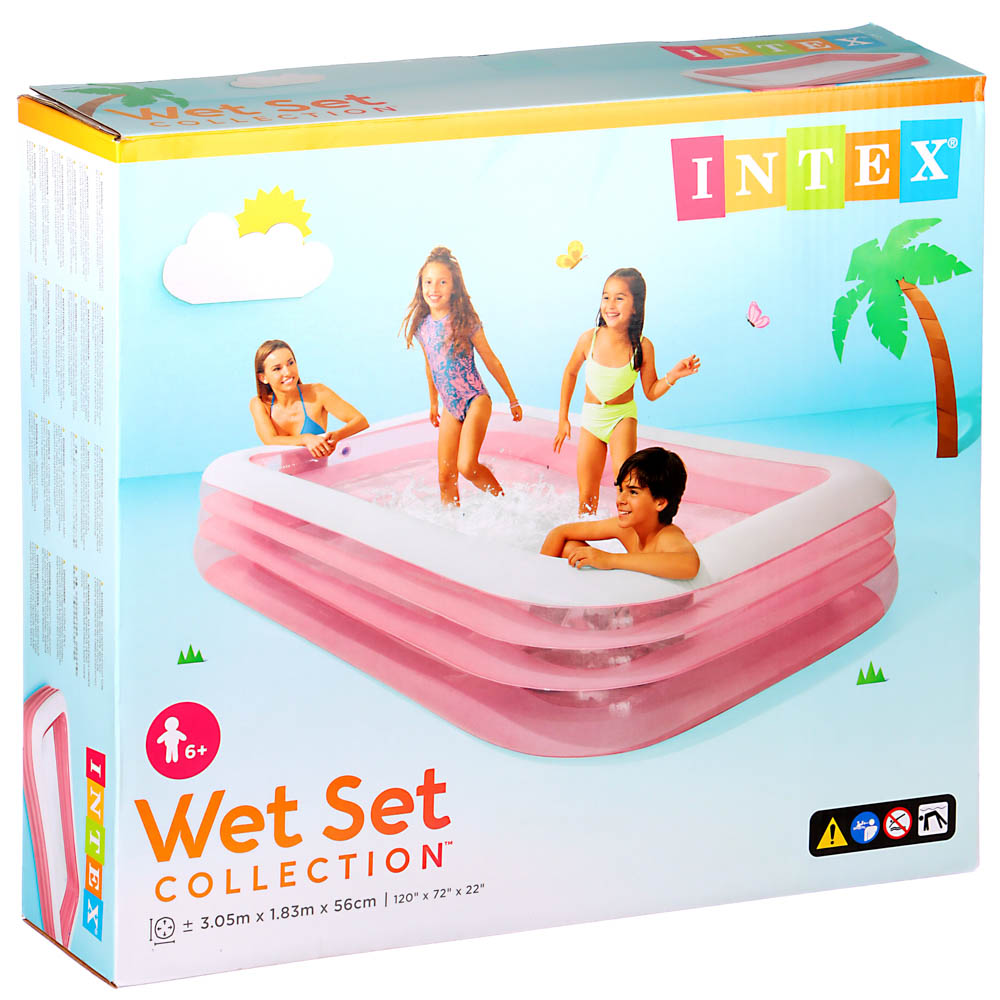 INTEX Бассейн надувной FAMILY POOL, возраст 6+, 58487, арт.№ 051-007