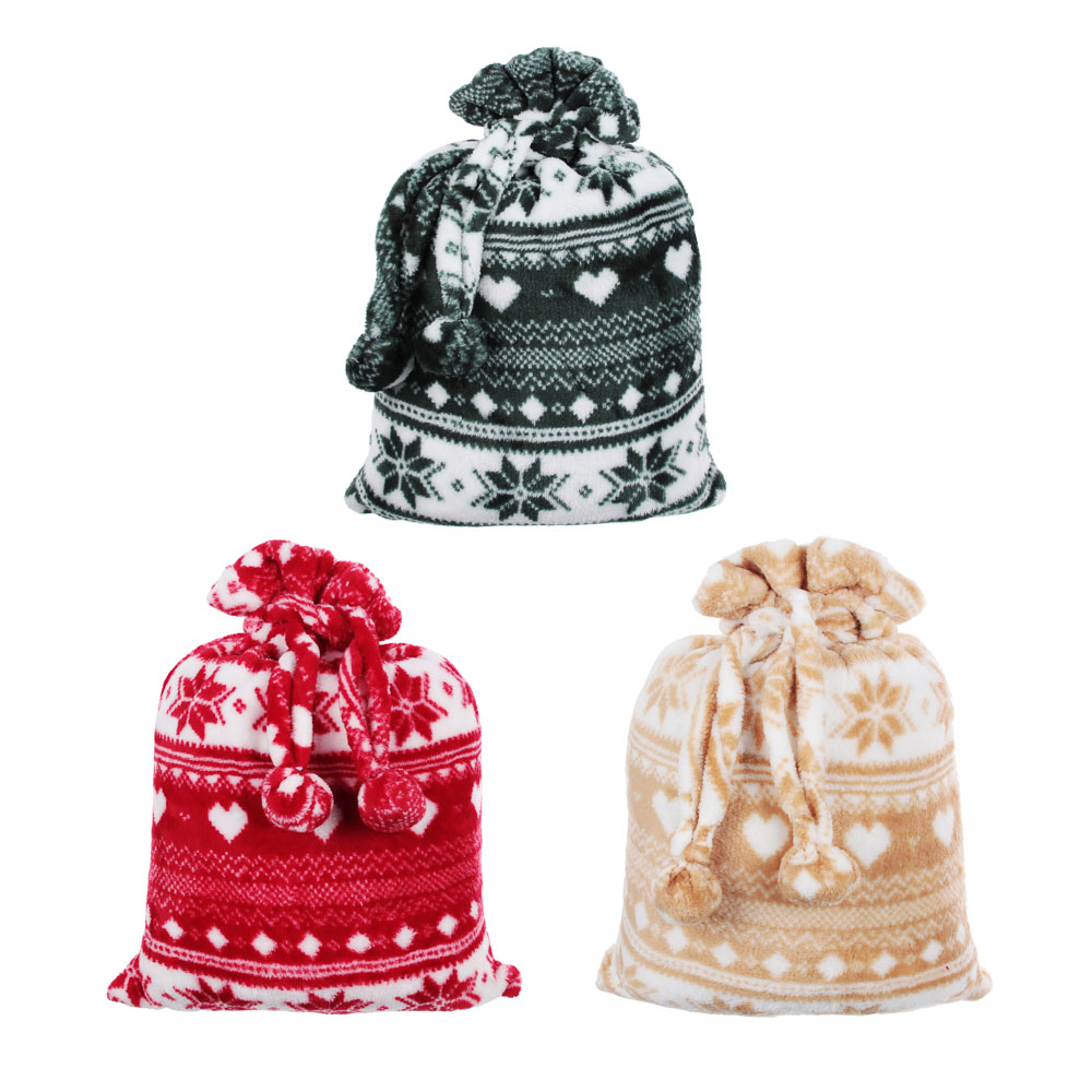 PROVANCE Пряничный домик Плед в мешке 130х150см, 230гр/м, 100% полиэстер, 3 цвета, арт.№ 492-115