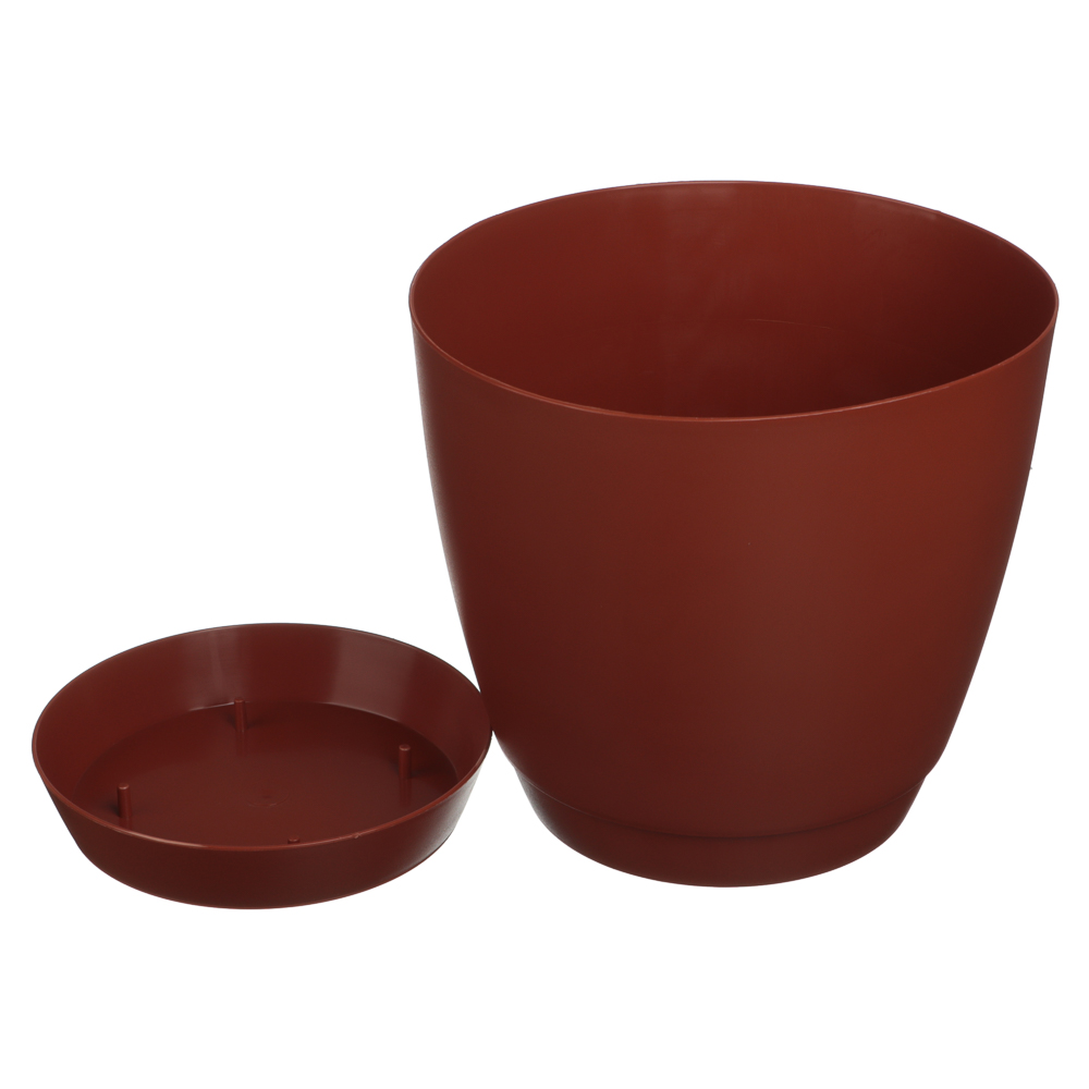 Горшок Камея с поддоном 3,2л бежевый, терракот, голубой, арт.№ 164-034