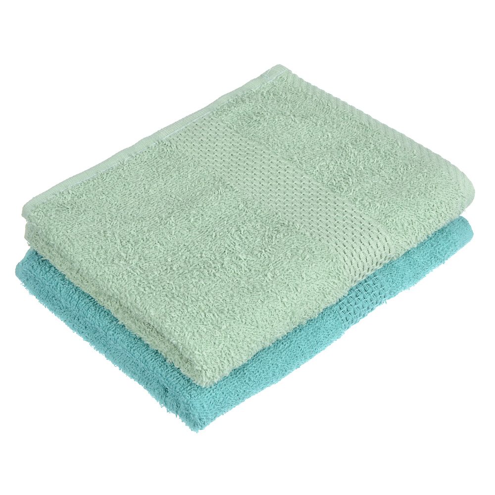 PROVANCE Наоми Полотенце махровое, 100% хлопок, 30х70см, 360гр/м, мятный, морская волна, арт.№ 492-104