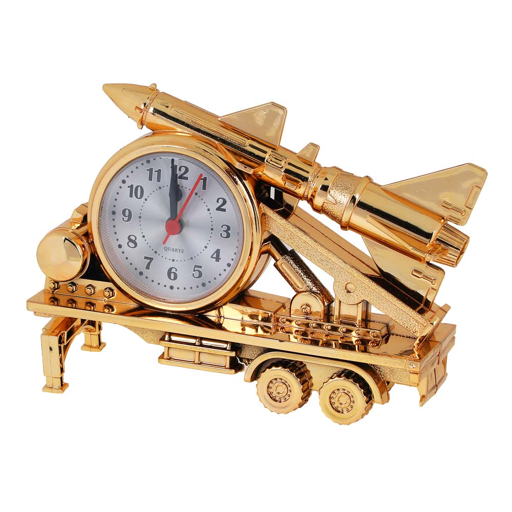 LADECOR CHRONO Будильник в виде зенитки 18х5х12см, 1хAA, пластик, арт.№ 529-212