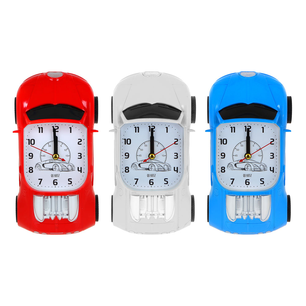LADECOR CHRONO Будильник в виде машины 18х6х10см, 1хAA, пластик, арт.№ 529-207