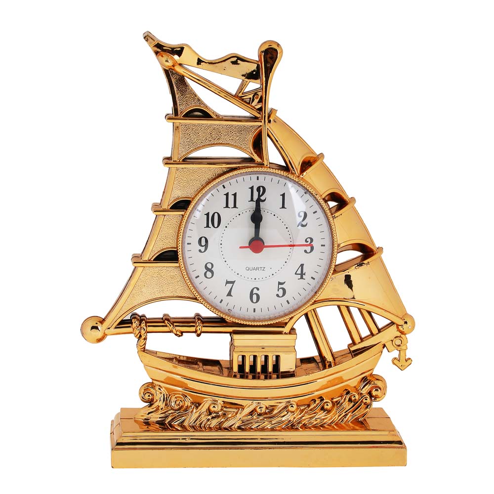 LADECOR CHRONO Будильник в виде парусника 21х6х16см, 1хAA, пластик, арт.№ 529-211