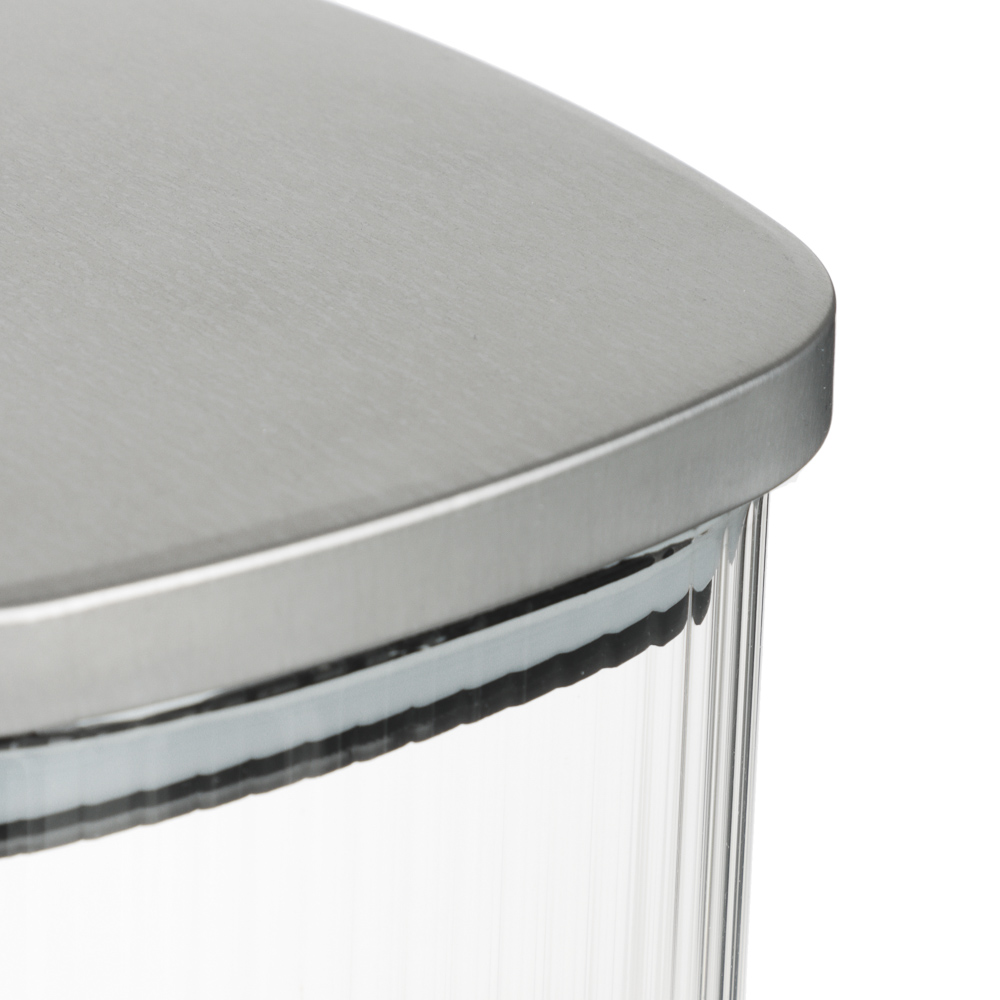 VETTA Рельеф Банка для хранения с металлической крышкой 1000мл, 14х10см, стекло, арт.№ 828-325